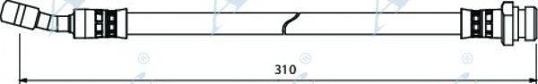 APEC BRAKING HOS4015 Гальмівний шланг