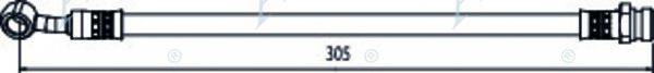 APEC BRAKING HOS4134 Гальмівний шланг