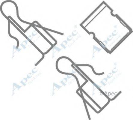 APEC BRAKING KIT308 Комплектуючі, гальмівні колодки