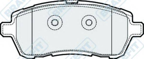 APEC BRAKING PD3284 Комплект гальмівних колодок, дискове гальмо