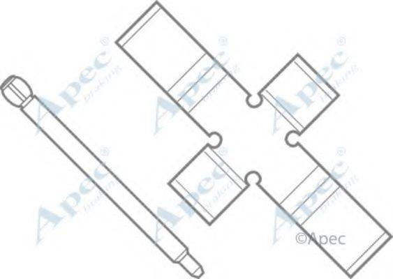 APEC BRAKING KIT439 Комплектуючі, гальмівні колодки