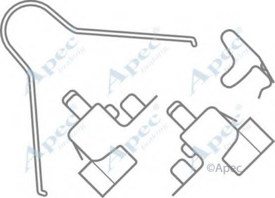 APEC BRAKING KIT553 Комплектуючі, гальмівні колодки