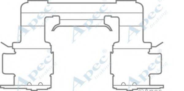 APEC BRAKING KIT576 Комплектуючі, гальмівні колодки