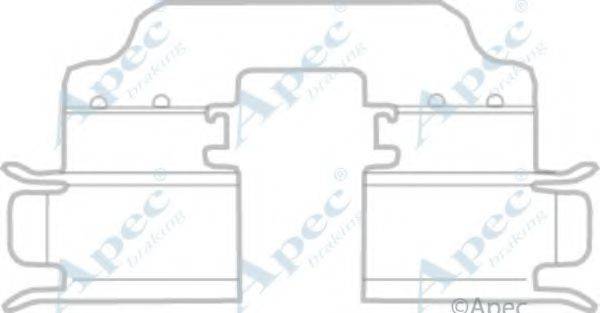 APEC BRAKING KIT1157 Комплектуючі, гальмівні колодки