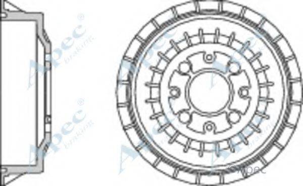 APEC BRAKING DRM9518 Гальмівний барабан