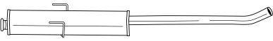SIGAM 20456 Середній глушник вихлопних газів
