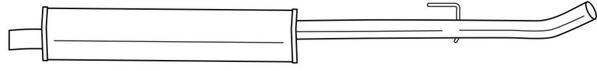SIGAM 11421 Середній глушник вихлопних газів