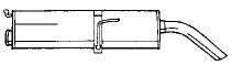 SIGAM 20620 Глушник вихлопних газів кінцевий