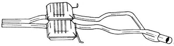 SIGAM 25476 Середній глушник вихлопних газів