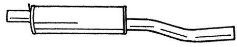SIGAM 40603 Глушник вихлопних газів кінцевий