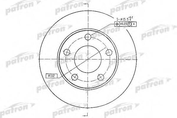 PATRON PBD2666 гальмівний диск