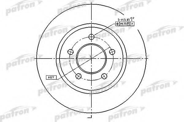 PATRON PBD53019 гальмівний диск