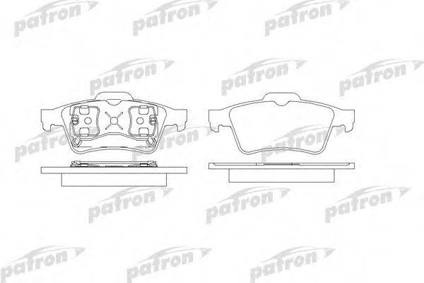 PATRON PBP1540 Комплект гальмівних колодок, дискове гальмо