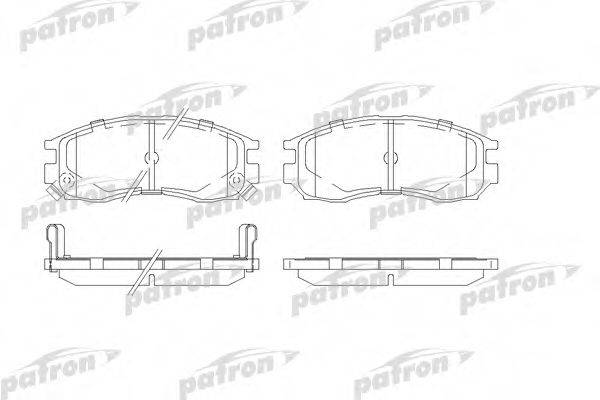 PATRON PBP764 Комплект гальмівних колодок, дискове гальмо
