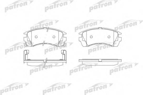 PATRON PBP940 Комплект гальмівних колодок, дискове гальмо