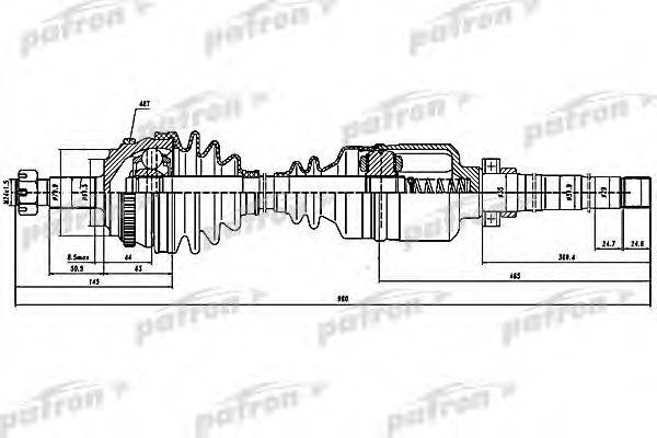 PATRON PDS0145 Приводний вал