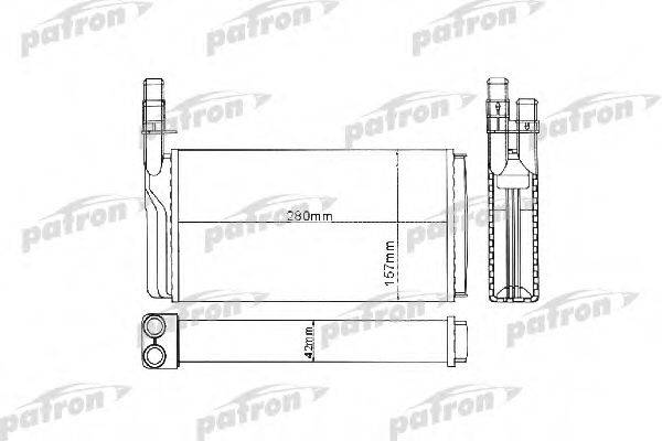 PATRON PRS2001 Теплообмінник, опалення салону