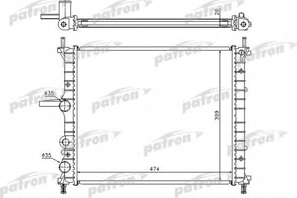 PATRON PRS3055 Радіатор, охолодження двигуна