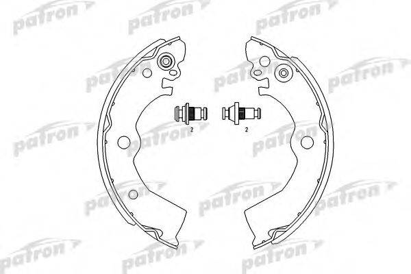 PATRON PSP412 Комплект гальмівних колодок