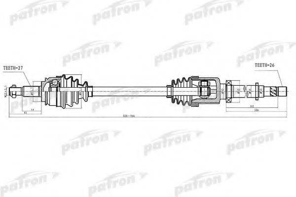 PATRON PDS4994 Приводний вал