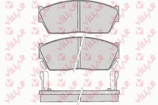 VILLAR 6260076 Комплект гальмівних колодок, дискове гальмо