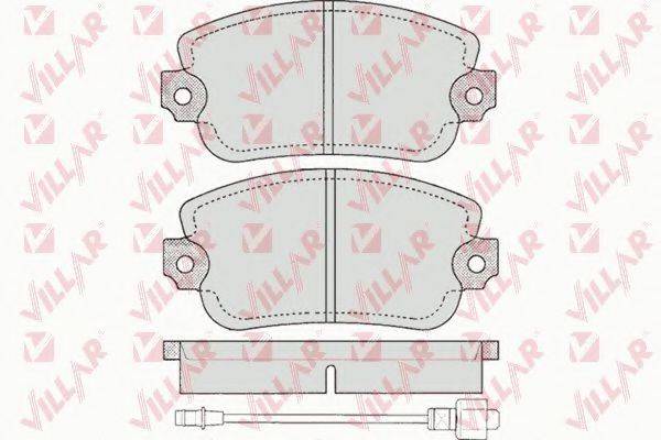 VILLAR 6260145 Комплект гальмівних колодок, дискове гальмо