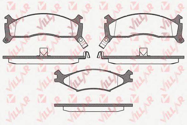 VILLAR 6260426 Комплект гальмівних колодок, дискове гальмо