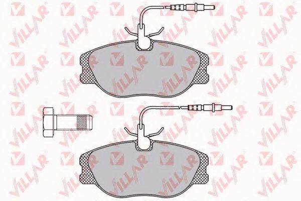VILLAR 6260498 Комплект гальмівних колодок, дискове гальмо