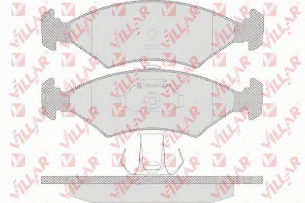 VILLAR 6260628 Комплект гальмівних колодок, дискове гальмо