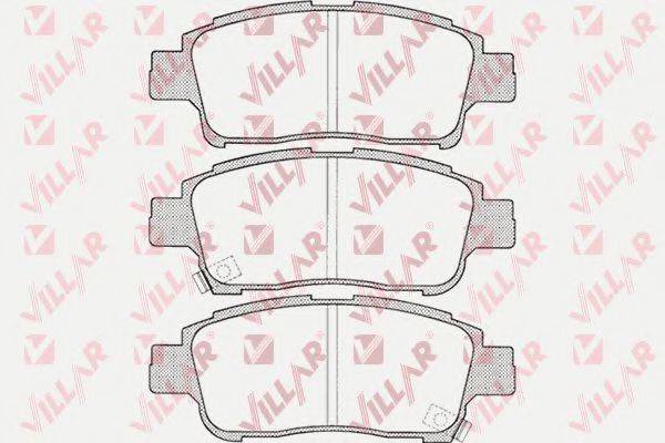 VILLAR 6260700 Комплект гальмівних колодок, дискове гальмо