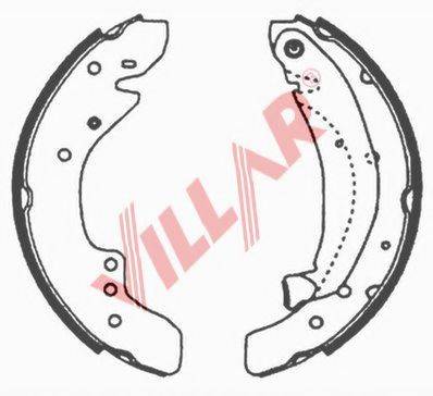 VILLAR 6290625 Комплект гальмівних колодок