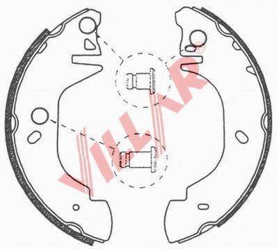 VILLAR 6290654 Комплект гальмівних колодок