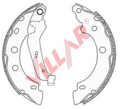 VILLAR 6290682 Комплект гальмівних колодок