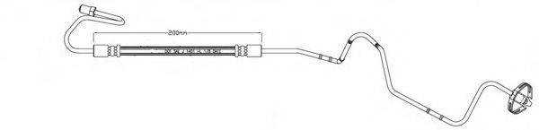 MOTAQUIP LVBH1617 Гальмівний шланг