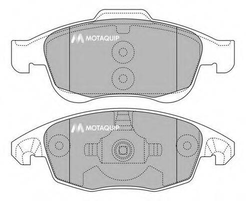 MOTAQUIP LVXL1372 Комплект гальмівних колодок, дискове гальмо