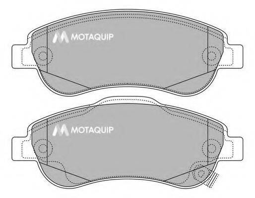 MOTAQUIP LVXL1398 Комплект гальмівних колодок, дискове гальмо