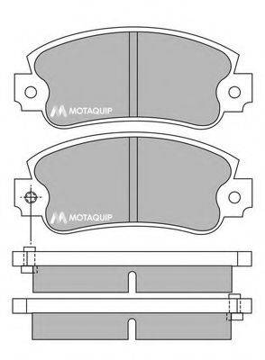 MOTAQUIP LVXL324 Комплект гальмівних колодок, дискове гальмо