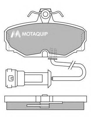 MOTAQUIP LVXL389 Комплект гальмівних колодок, дискове гальмо