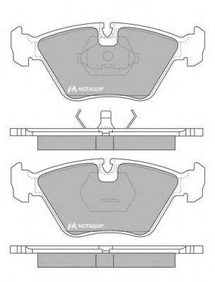 MOTAQUIP LVXL715 Комплект гальмівних колодок, дискове гальмо