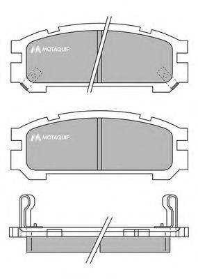 MOTAQUIP LVXL733 Комплект гальмівних колодок, дискове гальмо