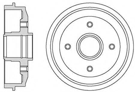 MOTAQUIP VBD629 Гальмівний барабан