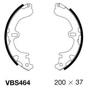 MOTAQUIP VBS464 Комплект гальмівних колодок