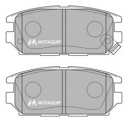 MOTAQUIP LVXL1236 Комплект гальмівних колодок, дискове гальмо