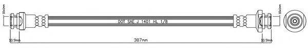 MOTAQUIP VBH1078 Гальмівний шланг