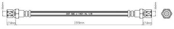 MOTAQUIP VBH734 Гальмівний шланг