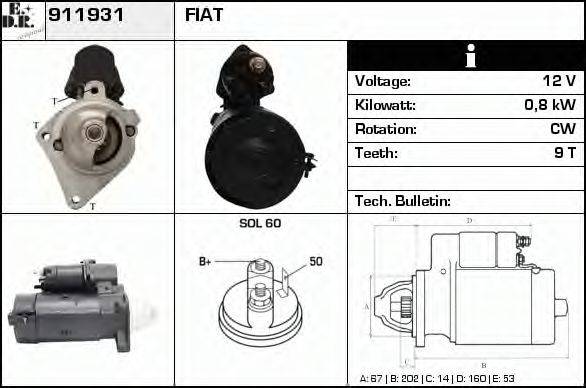 EDR 911931 Стартер