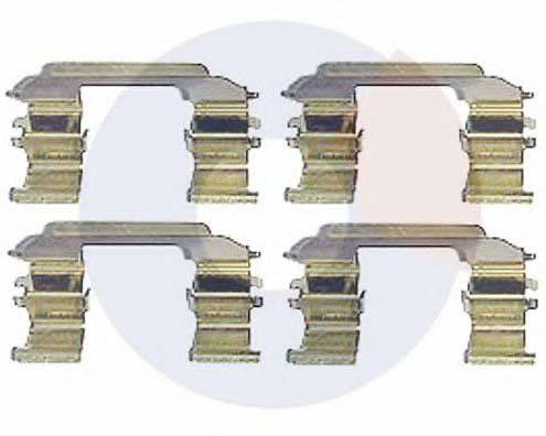 CARRAB BRAKE PARTS 2324 Комплектуючі, колодки дискового гальма