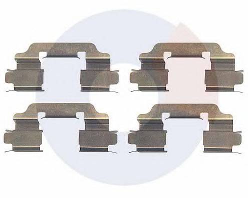 CARRAB BRAKE PARTS 2327 Комплектуючі, колодки дискового гальма