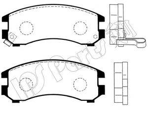 IPS PARTS IBD1135 Комплект гальмівних колодок, дискове гальмо