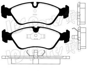 IPS PARTS IBD1376 Комплект гальмівних колодок, дискове гальмо